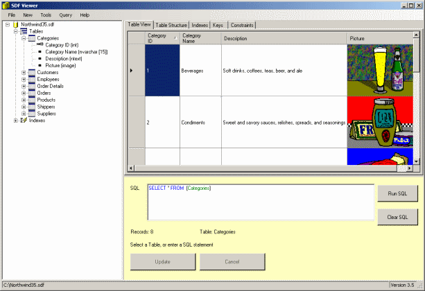 SDF Viewer for SDF database